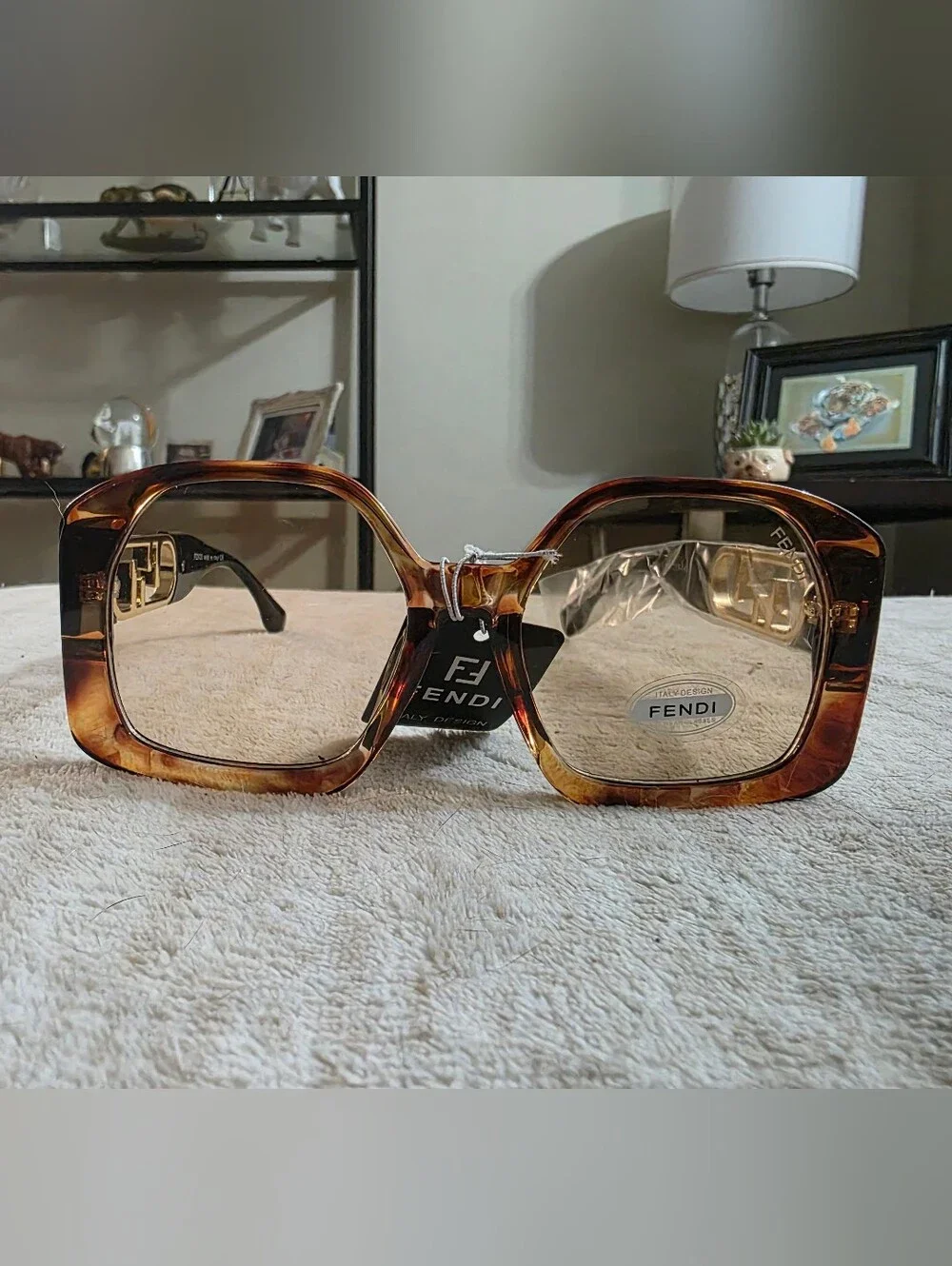 Fashion Women's Brown Tortoiseshell Square Sunglasses